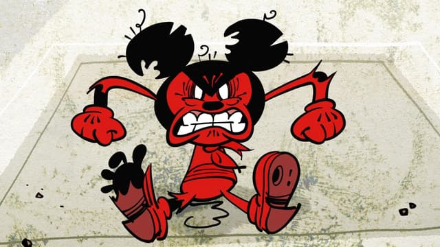 Mickey voit rouge