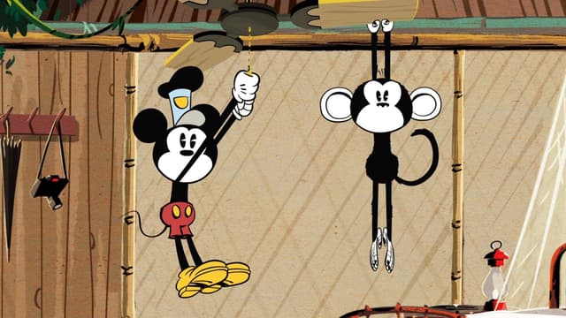 Mickey et le singe